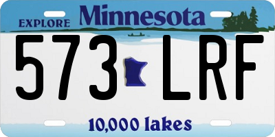 MN license plate 573LRF