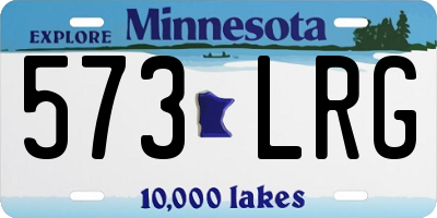 MN license plate 573LRG