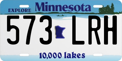 MN license plate 573LRH