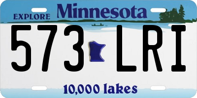 MN license plate 573LRI