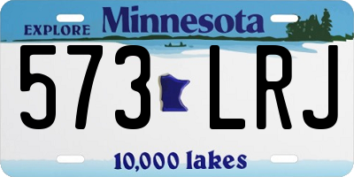 MN license plate 573LRJ