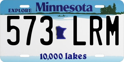 MN license plate 573LRM