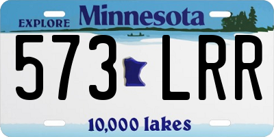 MN license plate 573LRR