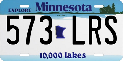 MN license plate 573LRS