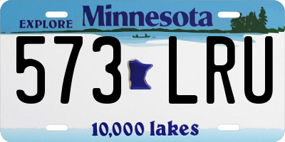 MN license plate 573LRU
