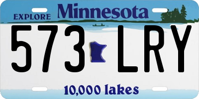 MN license plate 573LRY