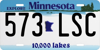 MN license plate 573LSC