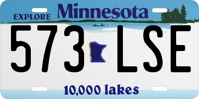MN license plate 573LSE