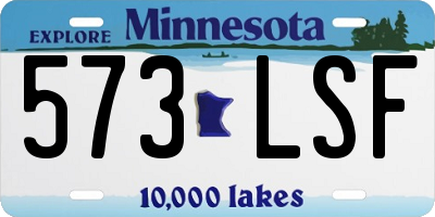 MN license plate 573LSF