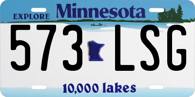 MN license plate 573LSG