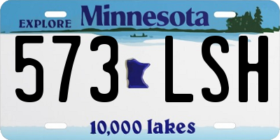 MN license plate 573LSH