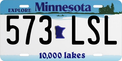 MN license plate 573LSL