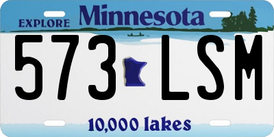 MN license plate 573LSM