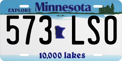MN license plate 573LSO