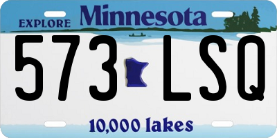 MN license plate 573LSQ