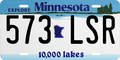 MN license plate 573LSR