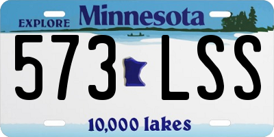 MN license plate 573LSS