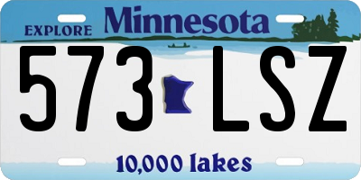 MN license plate 573LSZ