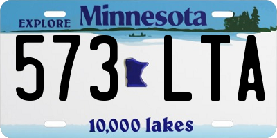 MN license plate 573LTA