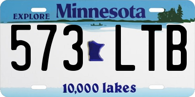 MN license plate 573LTB