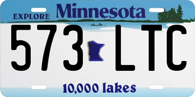 MN license plate 573LTC