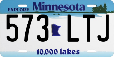 MN license plate 573LTJ