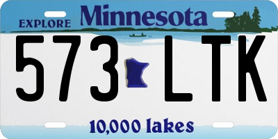 MN license plate 573LTK