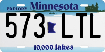 MN license plate 573LTL