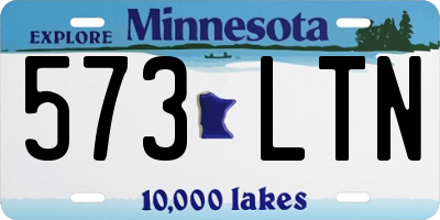 MN license plate 573LTN