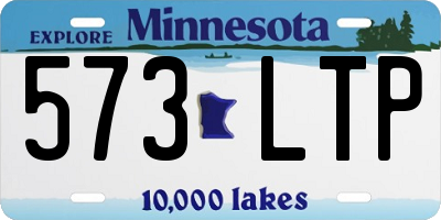 MN license plate 573LTP