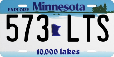 MN license plate 573LTS
