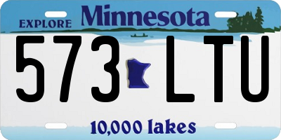 MN license plate 573LTU