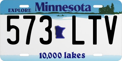 MN license plate 573LTV