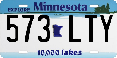 MN license plate 573LTY