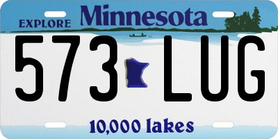 MN license plate 573LUG