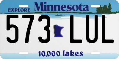 MN license plate 573LUL