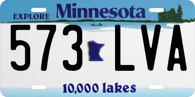 MN license plate 573LVA
