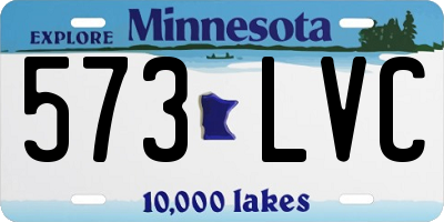 MN license plate 573LVC
