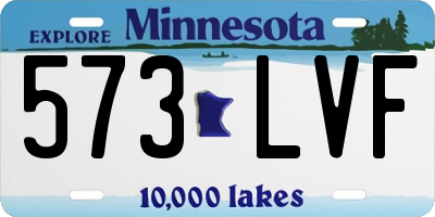 MN license plate 573LVF