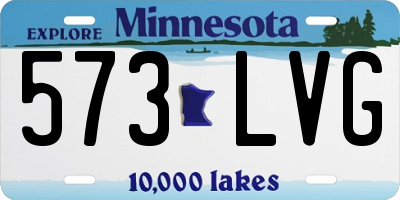 MN license plate 573LVG