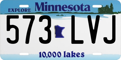 MN license plate 573LVJ