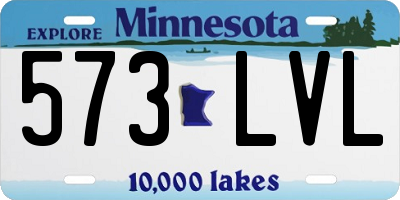 MN license plate 573LVL