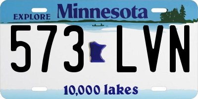 MN license plate 573LVN