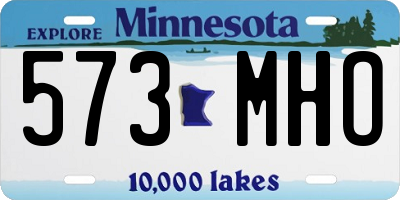 MN license plate 573MHO