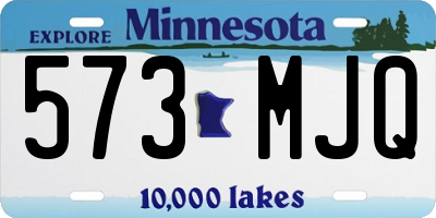 MN license plate 573MJQ