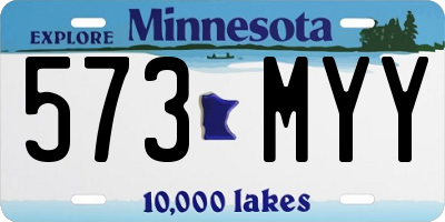 MN license plate 573MYY