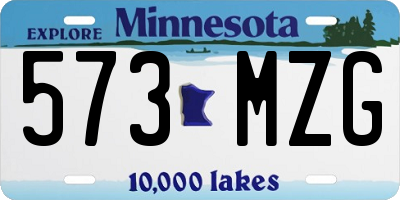 MN license plate 573MZG