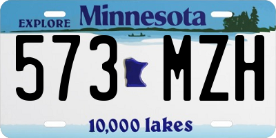 MN license plate 573MZH
