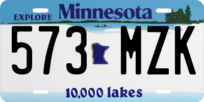 MN license plate 573MZK