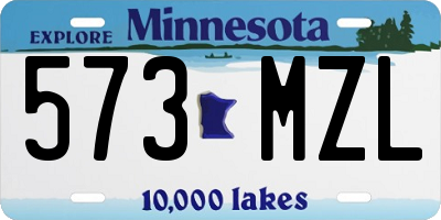 MN license plate 573MZL